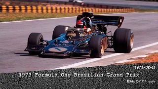 1973 F1 Brazilian Grand Prix Line Racing