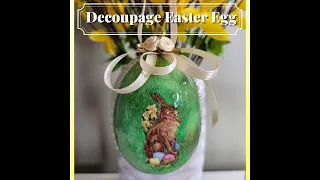 Vintage Inspired Decoupage Easter Egg Tutorial