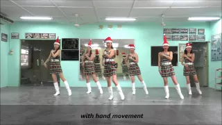 Christmas Bachata line dance(Demo & Walk Through) (6/12/14)