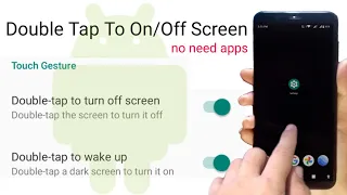 Paano gawing double tap ang pag on/off ng screen ng android phone (NO NEED APP)