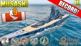 Musashi 9 Kills & 235k Damage | World of Warships Gameplay 4k