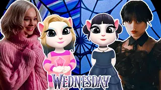 My Talking Angela 2 - New Year Update Gameplay 🐲| Angela Wednesday Addams Vs Enid Sinclair 💖