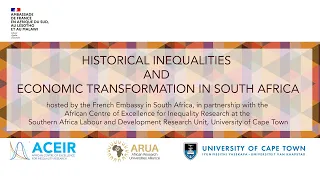 Dialogue | Historical inequalities and economic transformation in South Africa, 20 May 2021