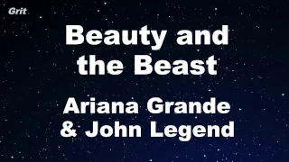 Beauty and the Beast - Ariana Grande & John Legend Karaoke 【With Guide Melody】 Instrumental