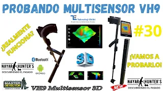 PROBANDO MULTISENSOR VH9 3D (Prueba gradiómetro forma vertical)