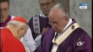 Papa Francesco presiede la Santa Messa delle ceneri