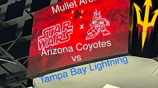 February 15, 2023 Arizona Coyotes vs the Tampa Bay Lightning Intro Including Starting Lineup