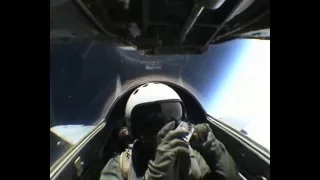 Mig 29 flight to edge of space