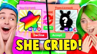 WE *Actually* SURPRISED EACH OTHER With Our DREAM PETS!? Opposites TRADING CHALLENGE Adopt Me Roblox