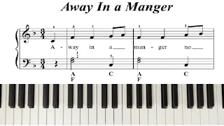 Away In a Manger - Easy Piano Tutorial