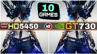 Amd HD 5450 vs GT 730 | Test In 10 Games | How Big Difference ?