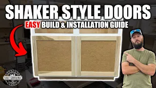 How to build super SIMPLE shaker doors // Easy DIY shaker cabinet doors