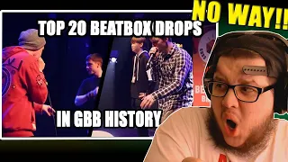 REACTING to TOP 20 Beatbox Drops in GBB (Grand Beatbox Battle) History! FIRST REACTION!! NO WAY!!