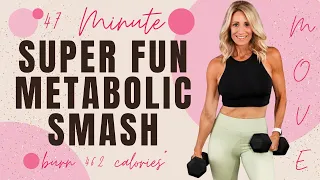 47 Minute Super Fun Metabolic Smash | Met Con Workout | Cardio & Strength