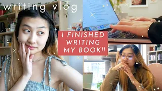 writing vlog ✨ THE END | completing the 1st draft of my fantasy novel  💟