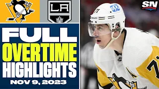 Pittsburgh Penguins at Los Angeles Kings | FULL Overtime Highlights - November 9, 2023