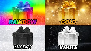 Choose Your Gift! 🎁 Rainbow, Gold, Black or White 🌈⭐️🖤🤍