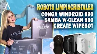 ✅Comparativa robots limpiacristales ▶ Create vs Newlux vs Cecotec