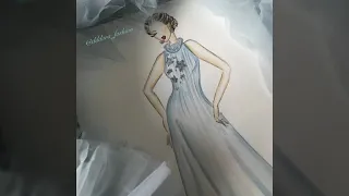 Evening dress sewing process✨✨✨Пошив вечернего платья с драпировкой .