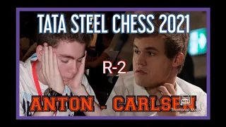 ANTON - CARLSEN || TATA STEEL 2021 || ROUND-2