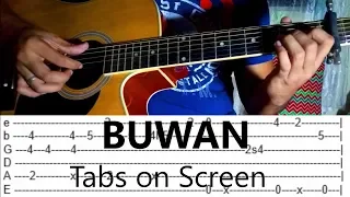 Buwan - Juan Karlos Labajo (Fingerstyle Guitar Cover) Tabs on Screen