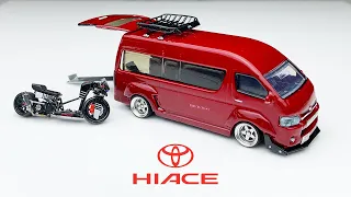 Toyota Hiace Widebody Transporter Majorette Custom