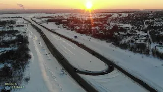 Дорожная петля в Петра Дубрава / Волжский район / март 2022 г / Самарская область / Russia