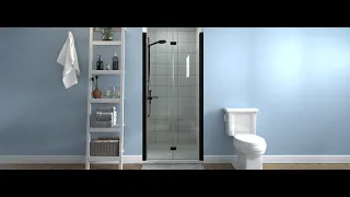 Frameless Hinged Bifold Folding Shower Door