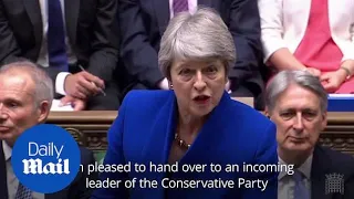 Theresa May defends Boris Johnson's record in final PMQs