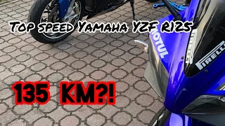 Top speed Yamaha YZF R125( Максимальная скорость Yamaha YZF R125)