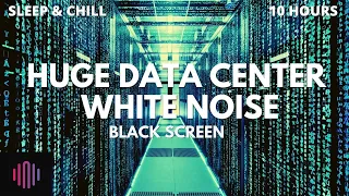 White noise from data center server sounds  / 10 hours with black screen for sleeping