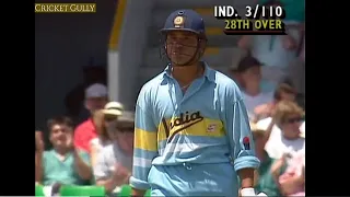 Young Sachin thrashes Aussies | India thrash Australia by 100 runs  | World Series ODI 1991