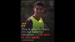 Ronaldo declares war among the PL clubs upon his arrival |"I'm here to win"🙂