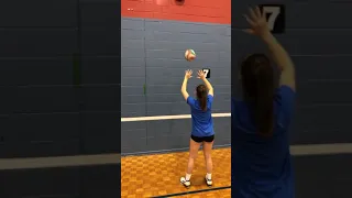 Volleyball setter jump set drill : 1foot 2feet ding