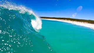 POV SURF - Clean fast beach break - raw footage