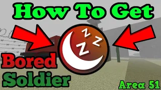 How To Get The Bored Soldier Badge! Roblox Survive And Kill The Killers In Area 51