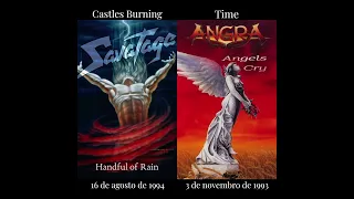Angra - Time x Savatage - Castles Burning, partes parecidas? Influencia de quem?