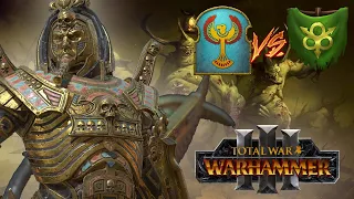 THE GIANT SPHINX ARISES | Tomb Kings vs Nurgle - Total War Warhammer 3