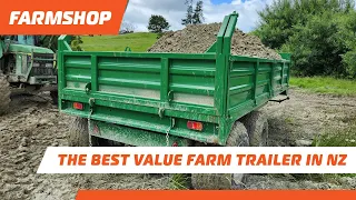 The best value farm trailer in New Zealand, Cashels drop side multi purpose trailers