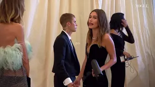 Justin Bieber + Hailey Bieber at the Met Gala 2021