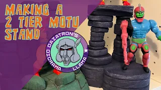 Making a 2 tier MOTU display #motu #actionfiguredisplay #simplediorama #diorama #toydisplay