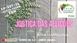 Palestra Pública - Justiça das Aflições ||  Ana Carolina