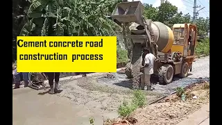 CC (Cement Concrete) ROAD Construction Process in India / Civiltechconstruction