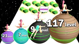 Yoga Color Ball Run - All Levels 14-26 Gameplay | Noob vs pro vs hacker