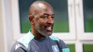 Chris Powell's first interview after joining Owls coaching staff