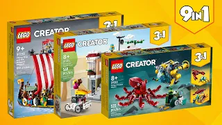 ALL LEGO® Creator 3in1 2022 2HY [9in1](2283 pcs) Step-by-Step Building Instructions | TBB