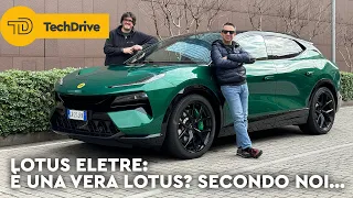 LOTUS ELETRE Test Drive PRO e CONTRO