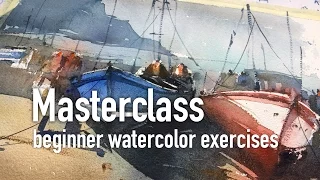 Masterclass - beginner watercolor exercises