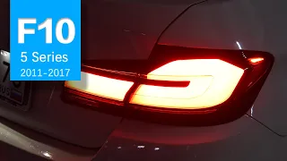 AKD Taillights facelift for BMW 5 Series F10 F18 Lighthouse Replacement Upgrade to G30 LCI Style