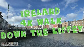 DUBLIN Walk Down The Quays. 4K UHD Walking WELLINGTON QUAY River Liffey IRELAND iPhone12ProMax